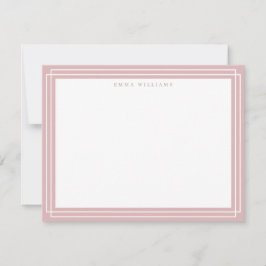 Convites Coral Frame Note Card