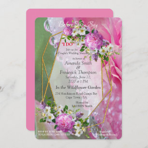 Convites Coral, Grama e Sangue Rosa-de-Peônia