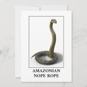 Convites Corda Amazônica - Perigo do Cobra de Anaconda