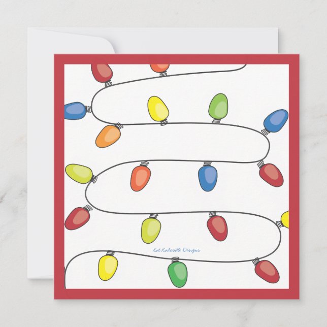 Convites Corda da árvore de Natal da festa natalícia das (Frente)