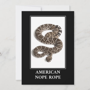 Convites Corda Nope Americana - Perigo para Cobra de Cascav