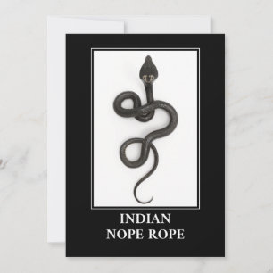 Convites Corda Nope Indiana - Perigo de Cobra Cobra