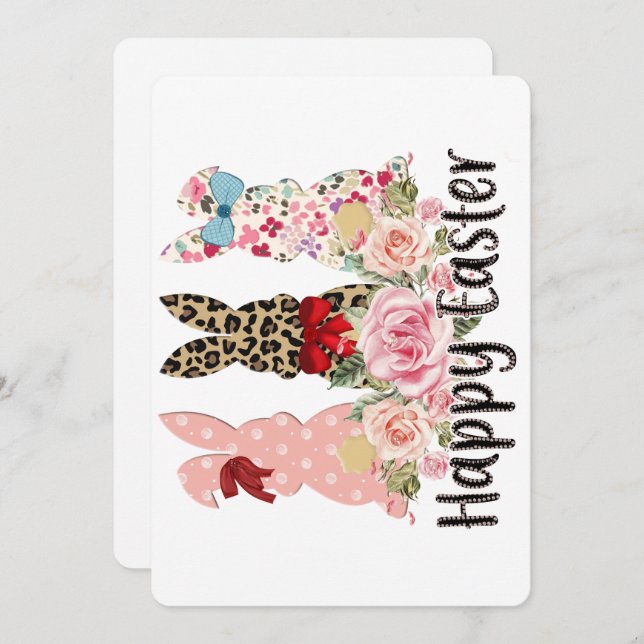 Convites Cordão de Páscoa (Frente/Verso)