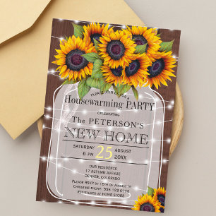 Convites Cordas de luz Mason jar dourando festa