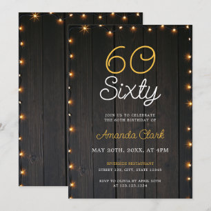 Convites Cordas quentes e Russas Luzes 60º Aniversário