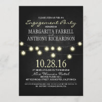 Cordas românticas iluminam a festa de noivado do q