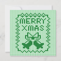 Cordéis feios de camisolas e Feliz Natal w