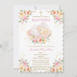 Convites Cordero personalizado O Batizado e Primeiro Aniver
