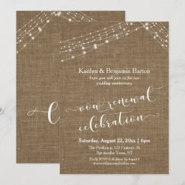 Convites Cordões de Luz de Estopa Celebração de Renovação d