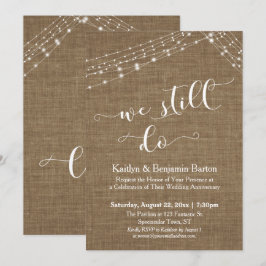 Convites Cordões de Luz em Sacaria Ainda Fazemos Aniversári