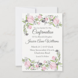 Convites Cores d'água de confirmação