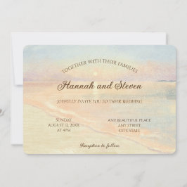 Convites Cores d'água do sol costa do mar pastel cores casa