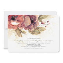 Cores d'água - Vintage Floral Elegante Casamento