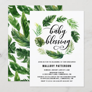 Convites Cores De Água Tropicais Folhas De Amor