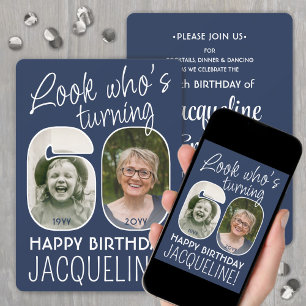 Convites Cores de cor ・ Veja quem tem 60 Festas de aniversá