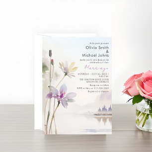 Convites Cores Neutrais Cores Aquarelas Casamento