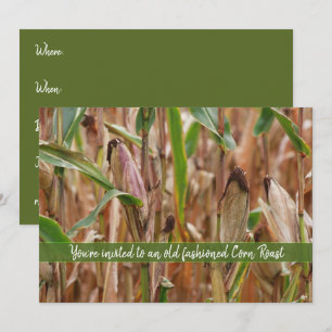 Convites Corn Roast, Campo De Milho Autumn Corncobs