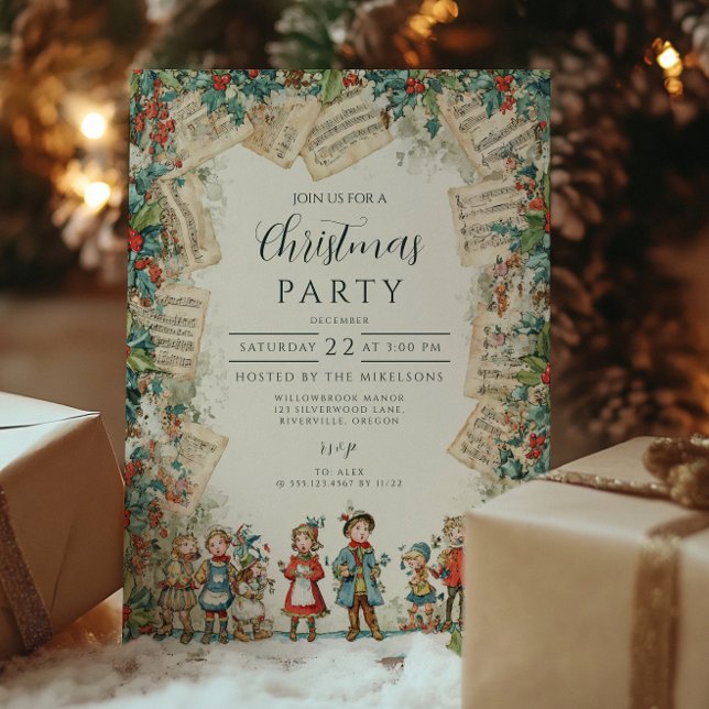 Convites Coro Vitoriano Feliz Natal (Criador carregado)
