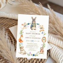 Coroa de Coelho de Aquarela Amigos Festa de Bebê