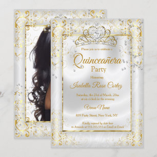 Convites Coroa de Festa de Quinze Anos em Ouro Branco com C
