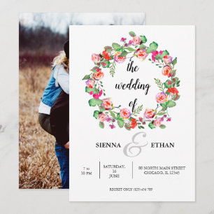 Convites Coroa de flores para todas as ocasiões