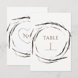 Convites Coroa de Galhos Gravetos Ramos Rústicos Número da 