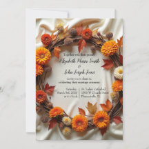 Coroa de Noiva de Outono