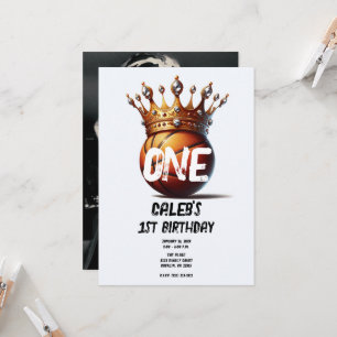Convites Coroa de Ouro do Rei do Basquete Foto de 1º Aniver