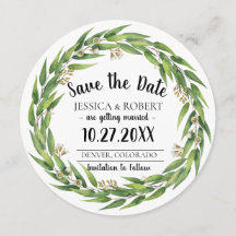 Coroa de Salgueiro Florido Save the Date Casamento