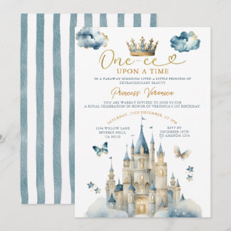 Convites Coroa do Castelo de Aniversário da Princesa ERA-UM