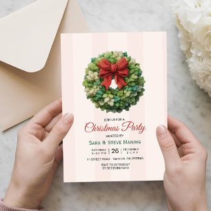 Convites Coroa moderna e elegante para festa de Natal