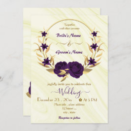 Convites coroa púrpura real coroa coroa