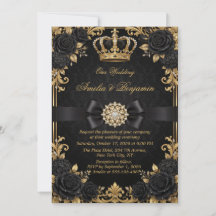 Coroa Real Ouro Preto Elegante Casamento