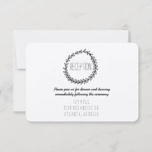 Convites Coroa Rústica Kraft Recepção