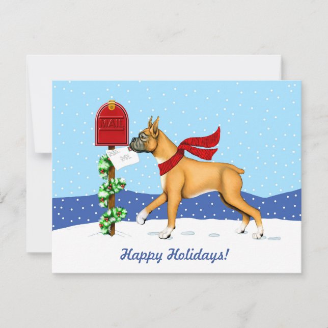 Convites Correio de Natal do Boxer (Frente)