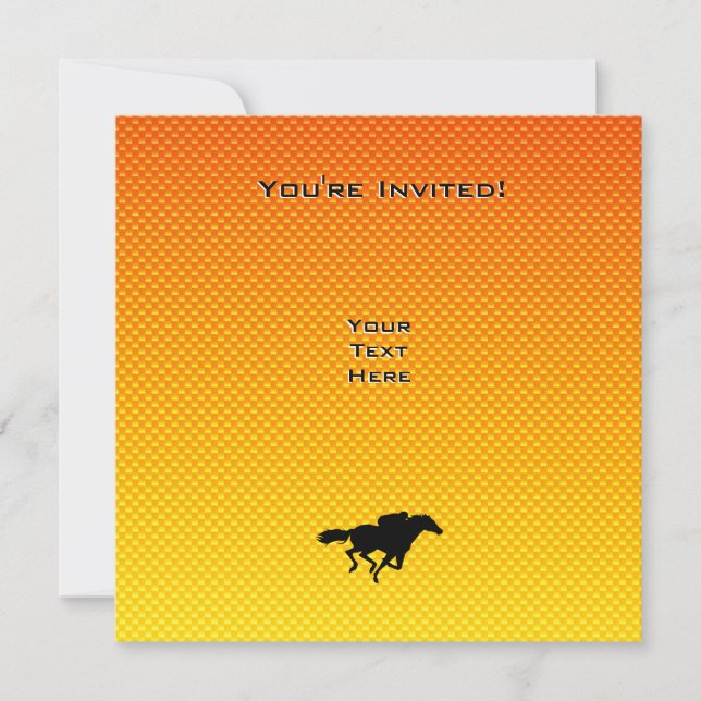 Convites Corrida de cavalos (Frente)