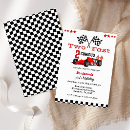 Convites Corrida do carro Crescendo dois rapazinhos