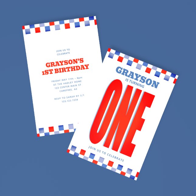 Convites Corrida girando um primeiro aniversario (Criador carregado)