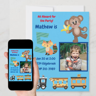 Convites Cortar todas as Festas de aniversário de 5 do tema