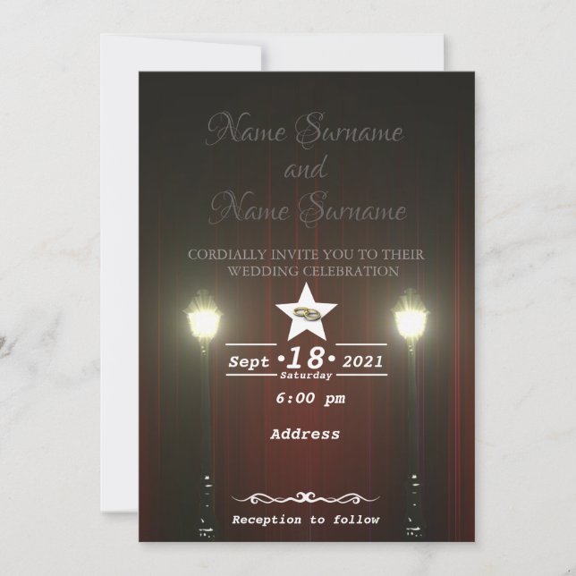 Convites Cortina de teatro (Frente)