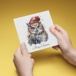 Convites Coruja Invernal Encantada, personalizada