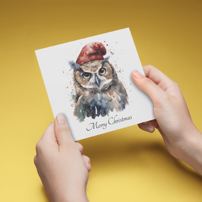 Convites Coruja Invernal Encantada, personalizada (Criador carregado)