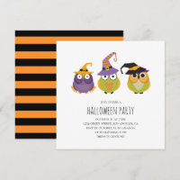 Corujas de Halloween. Festa de fantasia de criança
