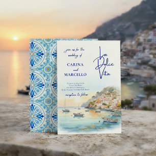 Convites Costa Amalfitana Amore La Dolce Vita Casamento a