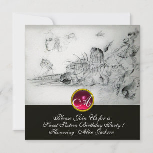 Convites COSTELOS DOCES SEIS PARTIDOS,Ruby Monograma Ice