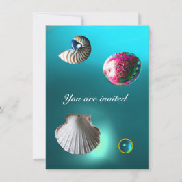 CONVITES COSTELOS MARINHOS DAMASK GEM BEACH CASAMENTO AMARE