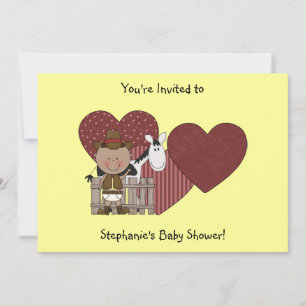 Convites Costume bonito do pônei do bebé & do cavalo