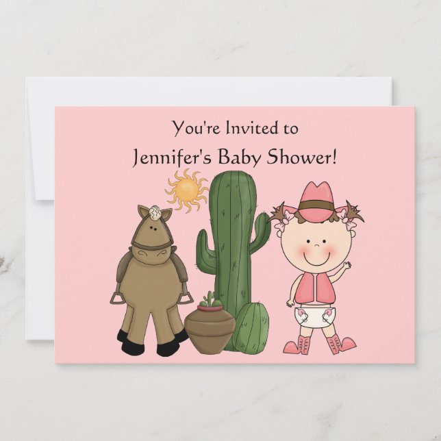 Convites Costume bonito do pônei do bebé & do cavalo (Frente)