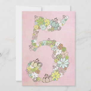 Convites Costume da festa de aniversário das meninas o 5o