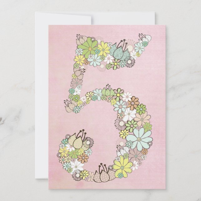 Convites Costume da festa de aniversário das meninas o 5o (Frente)